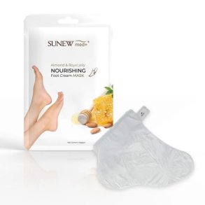 SUNEW MED+ FOOT MASK ALMOND, 1 PAR