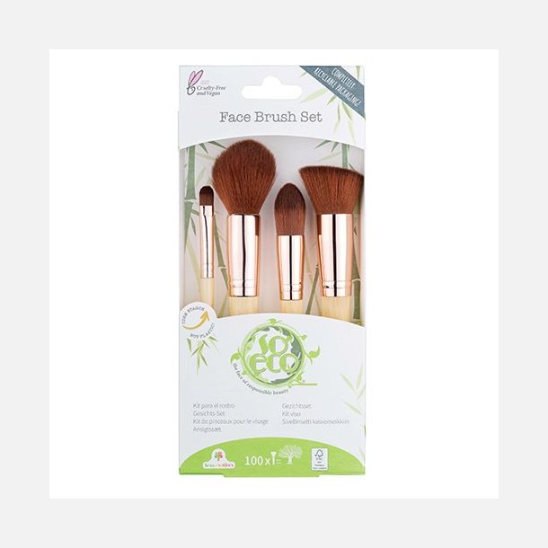 So Eco Makeup Brush s�t til ansigtet
