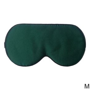 Sovemaske i silke - m�rk gr�n