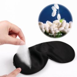 Sovemaske i silke - mrk bl