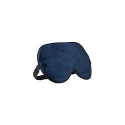 Sovemaske i silke - m�rk bl�